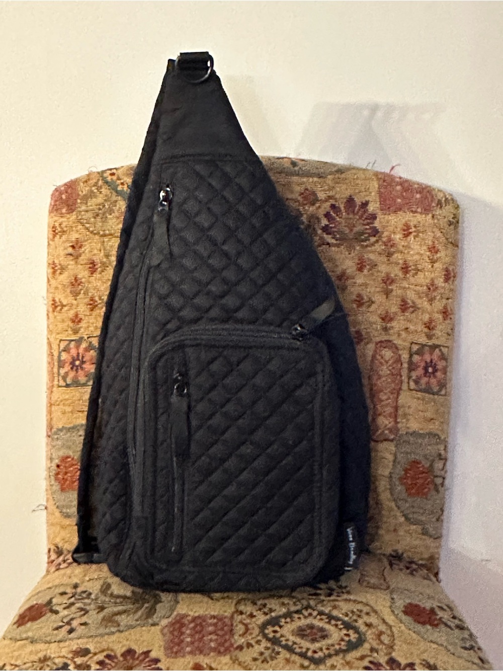 Vera Bradley Quilted Sling Bag - Black
